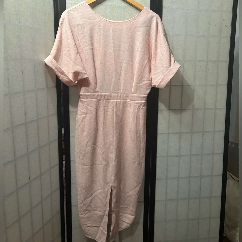 ASOS Midi Structured Fitted Peach Midi Pencil Style Dress, minor flaw listed - Picture 1 of 13